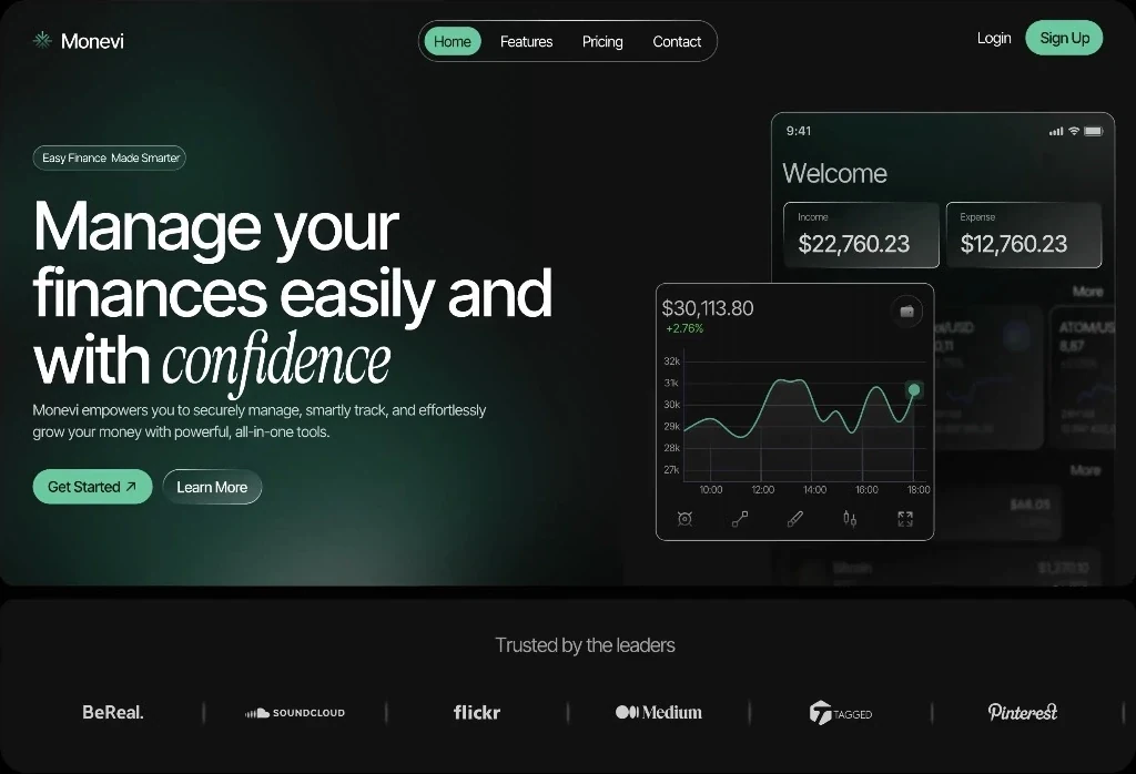 Monevi — interface web